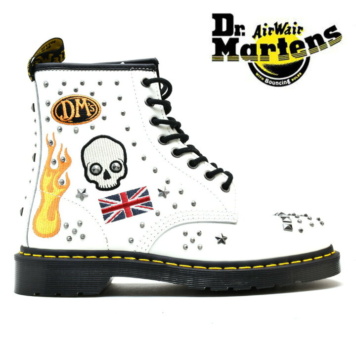 Dr. Martens Rousden メイン ドクターマーチン ホワイト ロカビリー