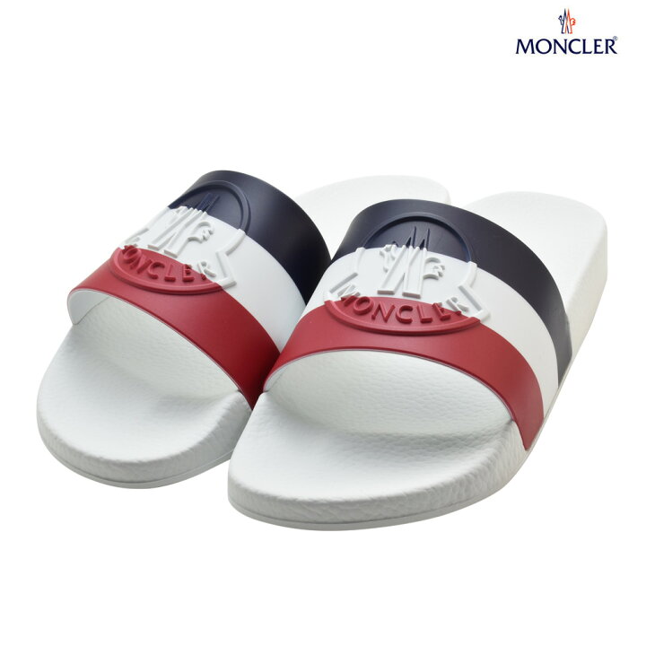 楽天市場】モンクレール サンダル エンボスロゴ ラバーサンダル  