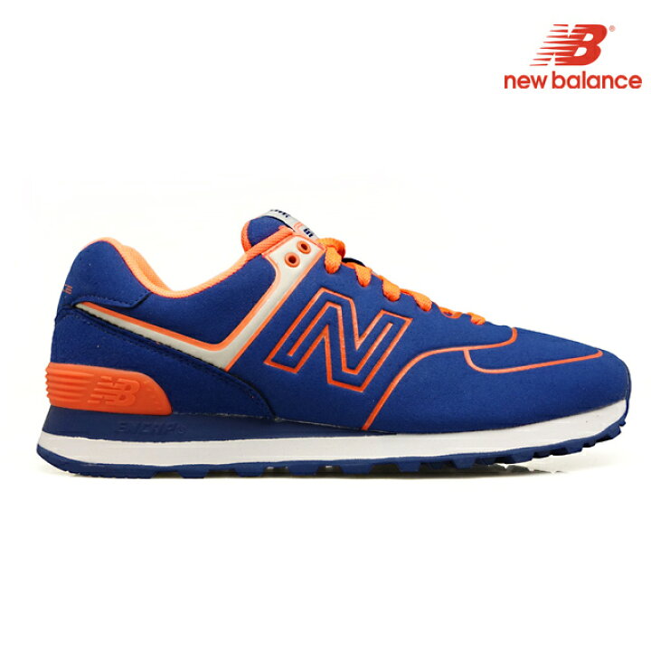 ニューバランス New Balance ML574NEL 574 メンズ ORANGE BLUE オレンジ ブルー 青 送料無料 スニーカー クラウド・シューカンパニー