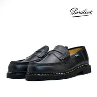 パラブーツ ランス ローファー メンズ コインローファー 靴 レザー シューズ ブラック 黒 PARABOOT REIMS…