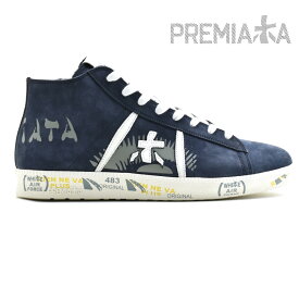 【4/25 0:00-23:59 エントリー＆楽天カードご利用でポイント4倍】プレミアータ PREMIATA TAYL 4252 NAVY ミッドカット スニーカー シューズ サイドジップ 靴 ネイビー 紺色 メンズ【送料無料】