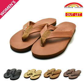 【アウトレット】【返品・交換不可】【左足ベルト内側破れあり】レインボーサンダルズ ビーチサンダル プレミアレザー レザーサンダル ブラック レディース サイズM RAINBOW SANDALS W301ALTS0 SANDAL WOMEN【送料無料】