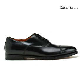 【お買い物マラソンSALE】【15％OFF】サントーニ ビジネスシューズ メンズ ドレスシューズ ストレートチップ ブラック 黒 Santoni【送料無料】