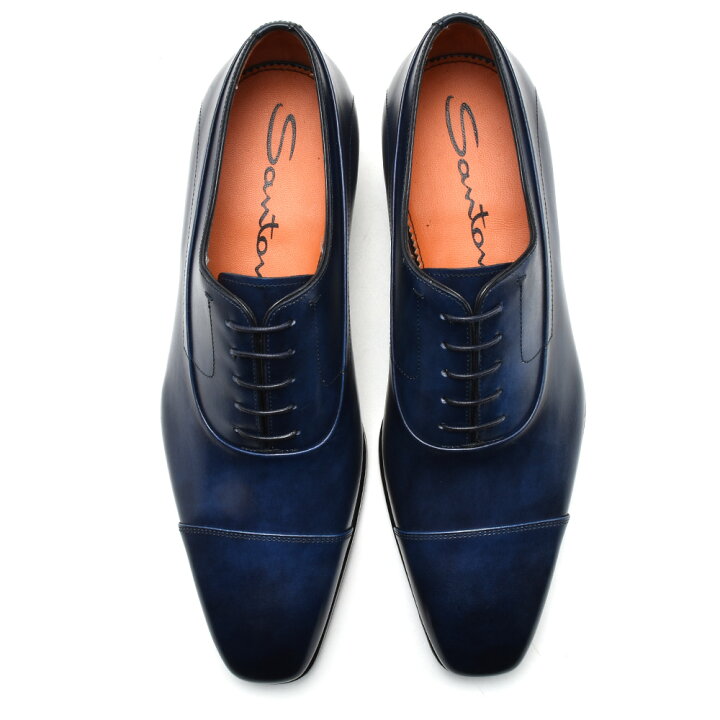 楽天市場】サントーニ Santoni MGMS15346NEAIRYCU48 BLUE レースアップ 