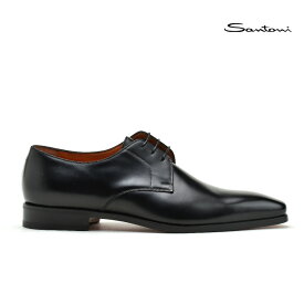 サントーニ ビジネスシューズ ドレスシューズ メンズ プレーントゥ 革靴 ブラック 黒 Santoni MCBO16053JC6IOBRN01【送料無料】