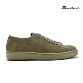 サントーニ スニーカー メンズ ローカット スエード ブラウン 茶 Santoni MBCN20842TARRDDOM55【送料無料】