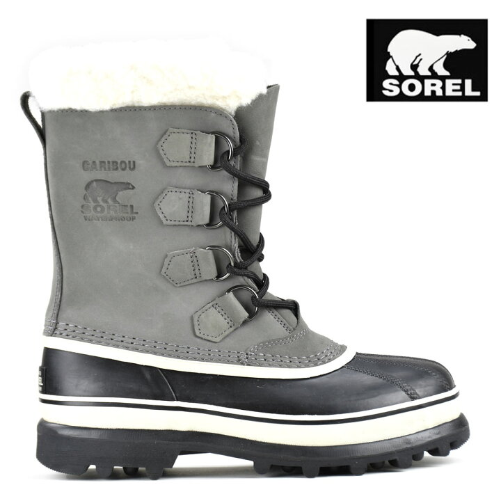 楽天市場】ソレル スノーブーツ レディース カリブー グレー SOREL 
