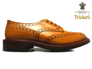 【2/20 0:00~23:59 エントリー&楽天カード利用でポイント5倍】トリッカーズ バートン カントリーブーツ TRICKER'S BOURTON BROGUE SHOES 5633 ACORN ANTIQUE ダイナイトソール ブローグシューズ エイコーン アンティーク【送料無料】[trcop]
