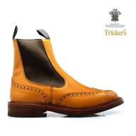 【お買い物マラソンSALE】トリッカーズ TRICKER'S ACORN ANTIQUE M2754 ELASTIC SIDED BROGUE BOOTS HENR…