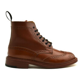 トリッカーズ カントリーブーツ レディース ダブルレザーソール ウイングチップ マロン アンティーク TRICKER'S L5180 COUNTRY BOOT【送料無料】