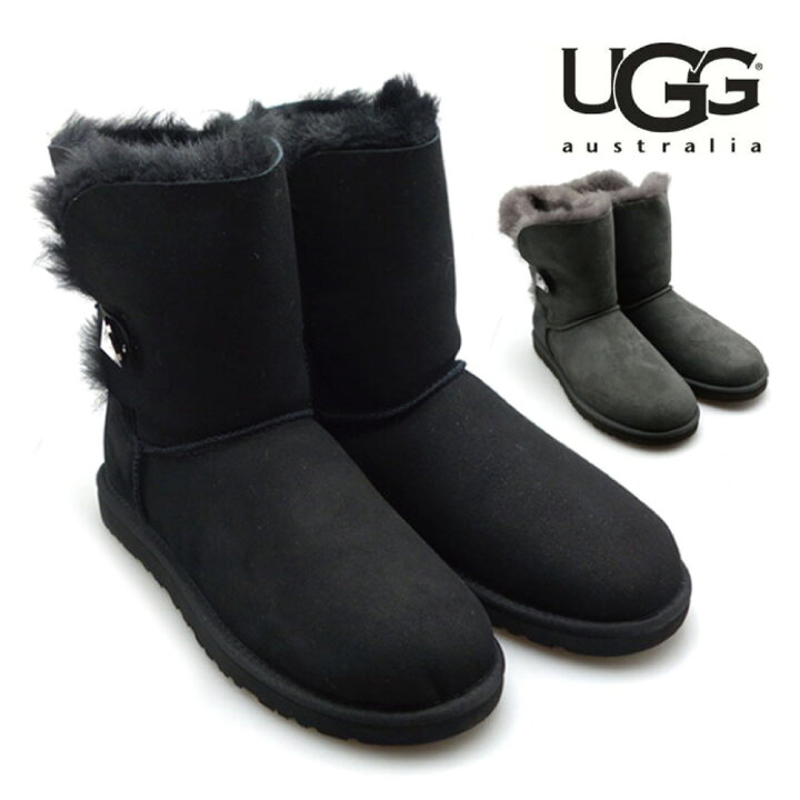 楽天市場】UGG×スワロフスキー アグ ベイリーボタン ブリングショート 