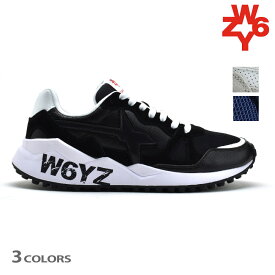 ウィズ ウルフエム メンズ スニーカー ローカット ダッドシューズ ブラック ホワイト 黒 白 W6YZ WOLF-M【送料無料】