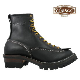 【4/25 0:00-23:59 エントリー＆楽天カードご利用でポイント4倍】ウェスコ WESCO Custom Jobmaster BLACK 108100 Leather Height 8inch Vibram Sole ウエスコ カスタム ジョブマスター 8インチ ビブラム ソール ブラウン ワークブーツ 【送料無料】