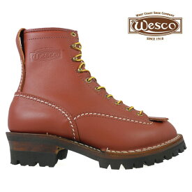 【4/25 0:00-23:59 エントリー＆楽天カードご利用でポイント4倍】ウェスコ WESCO Custom Jobmaster REDWOOD 108100 Leather Height 8inch Vibram Sole ウエスコ カスタム ジョブマスター 8インチ ビブラム ソール レッドウッド ワークブーツ 【送料無料】