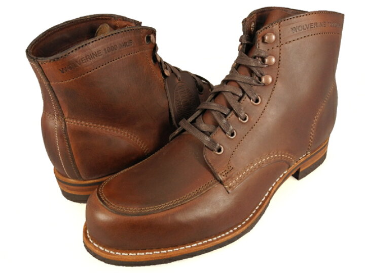 楽天市場】ウルヴァリン WOLVERINE 1000MILE BOOTS W00278 BROWN 