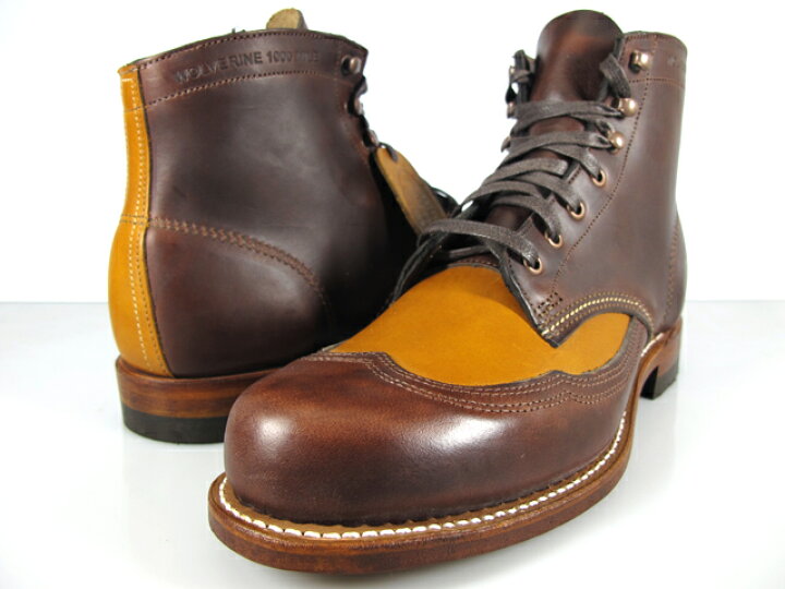 楽天市場】ウルヴァリン WOLVERINE ADDISON BOOT TWO TONE WINGTIP 