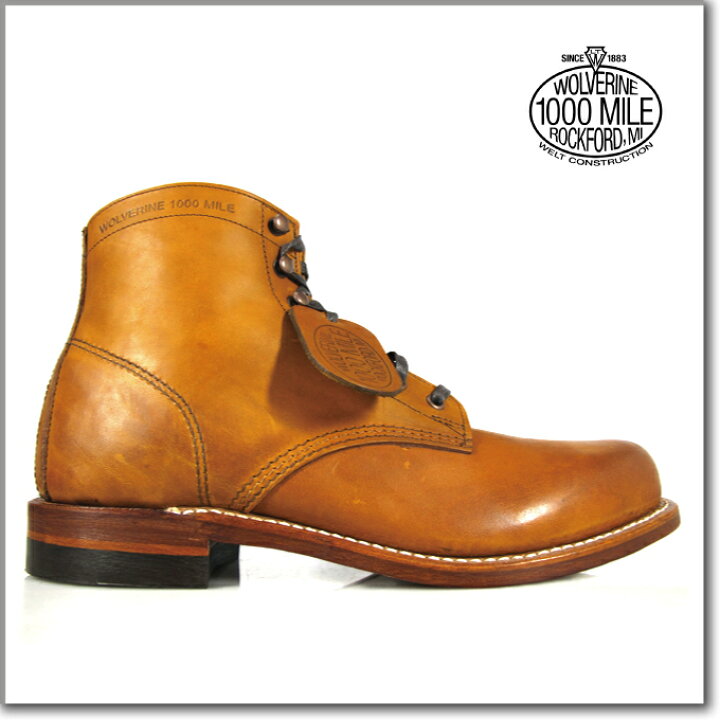 楽天市場】ウルヴァリン 1000マイルブーツ タン WOLVERINE 1000MILE  