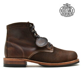 ウルヴァリン WOLVERINE 1000MILE BOOTS W40556 DARK BROWN エバンス 1000マイルブーツ ワークブーツ ビブラムソール ダークブラウン メンズ【送料無料】