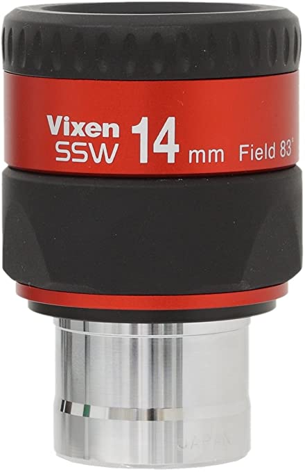 奉呈Vixen 天体望遠鏡アクセサリ 天体望遠鏡接眼レンズ SSW14mm レッドメタリック 37125-9