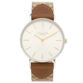 コーチ 時計 レディース ペリー 36MM シグネチャー クォーツ ホワイト ブラウン COACH 14503121 並行輸入品