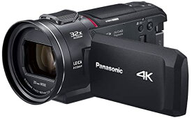 パナソニック 4K デジタルビデオカメラ 内蔵メモリー64GB 5軸ハイブリッド手振れ補正 光学24倍ズーム ブラック HC-VX2MS-K