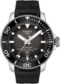 TISSOT(ティソ) 腕時計 メンズ TISSOT シースター 2000 プロフェッショナル グレー文字盤 ラバーベルト T1206071744100 正規輸入品