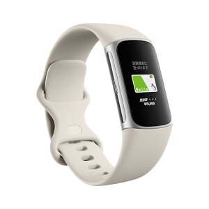 SuicaΉ Fitbit Charge 6 gbJ[ Porcelain/Silver ő7Ԃ̃obe[Ct/GPS/X}[gEHb`