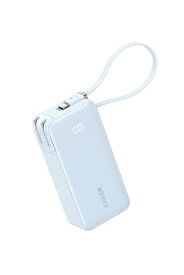 Anker Power Bank (10000mAh, Fusion, Built-In USB-C ケーブル) (10000mAh 30W出力モバイルバッテリー搭載 30W出力USB充電器) / LEDディスプレイ搭載/USB-Cケーブル一体型/コン