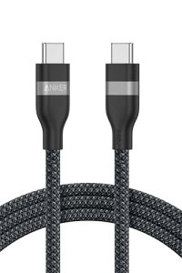 Anker USB-C USB-C ケーブル (1.8m, 240W, 高耐久ナイロン) USB PD対応 MacBook Pro iPhone 15 Galaxy iPad Pro/Air MacBook Pro/Air 各種対応 ブラック