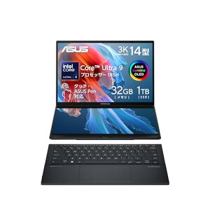 ASUS m[gp\R Zenbook DUO UX8406MA 14^ Ce Core Ultra 9 185H 32GB SSD1TB MS Office 2021 Windows11 fAfBXvC L@ELpl Type-C