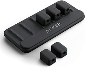 Anker Magnetic Cable Holder マグネット式 ケーブルホルダー ライトニングケーブル USB-C ケーブル Micro USB ケーブル 他対応 (ブラック)