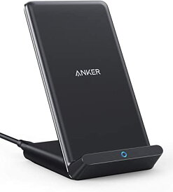 Anker PowerWave 10 Stand ワイヤレス充電器 Qi認証 iPhone 15 /14シリーズ / 13シリーズ Galaxy 各種対応 最大10W出力 (ブラック)