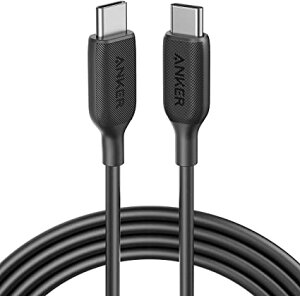 Anker PowerLine III USB-C USB-C 2.0 P[u (1.8m ubN) ϋv 60W USB PDΉ MacBook Pro/Air iPad Pro Galaxy Ή
