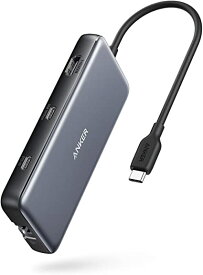 Anker PowerExpand 8-in-1 USB-C PD 10Gbps データ ハブ 100W USB Power Delivery 対応 USB-Cポート 4K出力対応 HDMIポート 10Gbps 高速データ転送 USB-Cポート USB