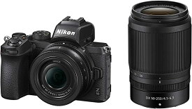 Nikon ミラーレス一眼カメラ Z50 ダブルズームキット NIKKOR Z DX 16-50mm+NIKKOR Z DX 50-250mm付属 Z50WZ ブラック