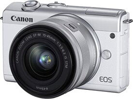 Canon ミラーレス一眼カメラ EOS M200 標準ズームキット ホワイト EOSM200WH-1545ISSTMLK