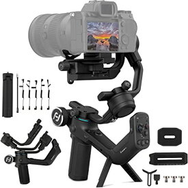 FeiyuTech SCORP -C カメラスタビライザー , ジンバル スタビライザーミラーレス/一眼レフ用 ,DSLRジンバルにとってSony/Canon/Panasonic /Lumix/Nikon/Fujifilm対応 日本語マニュアルサポート