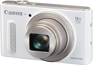 Canon �f�W�^���J���� PowerShot SX610 HS �z���C�g ���w18�{�Y�[�� PSSX610HS(WH)