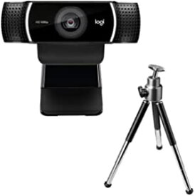 ロジクール Webカメラ C922n ブラック フルHD 1080P ウェブカム ストリーミング 自動フォーカス ステレオマイク 撮影用三脚付属 ウェブカメラ 国内正規品 2年間メーカー保証