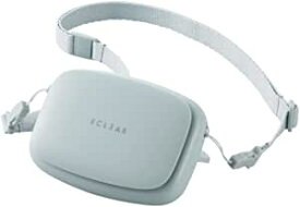 エレコム USB扇風機 エクリア flow flow 充電式 ハンズフリー 3way (首掛け スタンド クリップ) ネックストラップ付 3段階風量調節 ミント グリーン FAN-U224GN