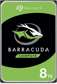 Seagate BarraCuda 3.5 8TB 内蔵ハードディスク HDD 2年保証 6Gb/s 256MB 5400rpm 正規代理店品 ST8000DM004