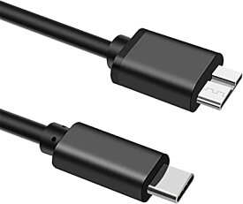 USB Type C to USB 3.0 変換ケーブル (1m) USB C 外付けhddケーブル USB Type C to USB 3.0 Micro B 3A急速充電と5Gbpsデータ転送 Macbook Pro /HDD外付けハードドライブ/