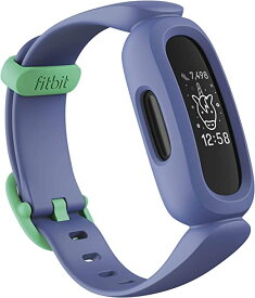 Fitbit Ace 3 お子様向けトラッカー コズミックブルー/アストログリーン 8日間のバッテリーライフ