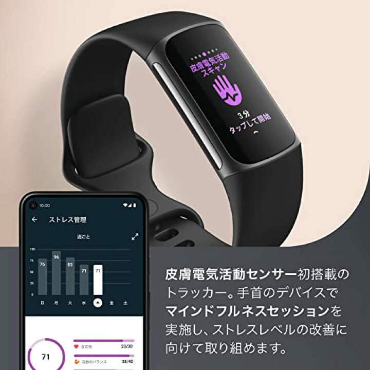 楽天市場】Suica対応 Fitbit Charge 5 トラッカー ブラック 