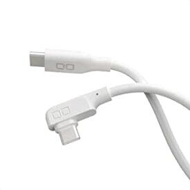 CIO L字型 柔らかいシリコンケーブル C to C(Type-C/USB-C) 100W USB PD 急速 充電ケーブル 1m/2m 絡まない Macbook Pro/Air iPad ノートパソコン Galaxy Google Pixel An