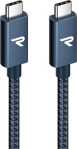 RAMPOW USB-C USB-C ケーブル 100W PD対応/USB 3.2 Gen 2x2-20Gbpsデータ転送 PD3.0/QC3.0超高速充電 4K/60Hz 映像出力 超高耐久 usb type c ケーブル MacBook Pro/