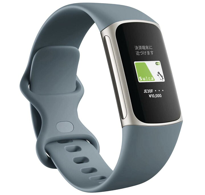 楽天市場】Suica対応 Fitbit Charge 5 トラッカー スチールブルー 