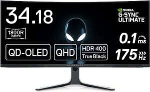 Dell AW3423DW 34.18C` ȖQD-L@ELQ[~O j^[(3NԖP_ۏ/FPS/0.1ms/175Hz/WQHD/QD-OLED 1800RȖ/21:9/HDMI DP/DCI-P3 99.3%//VE