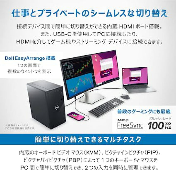 楽天市場】Dell S3423DWC 34インチ 曲面USB-Cモニター(3年間無輝点交換 