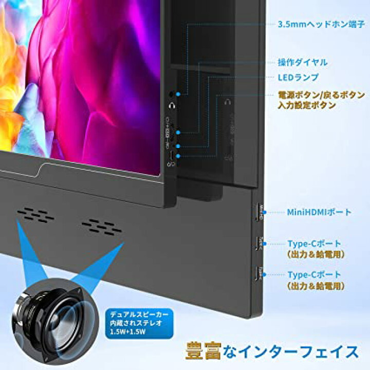 楽天市場】モバイルモニター Exljzdp モバイルモニター 15.6 インチ 
